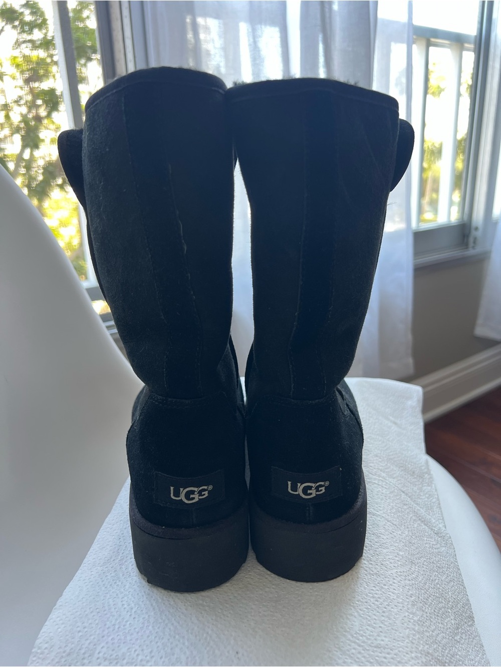 UGG Black Suede Women’s Amie Boots